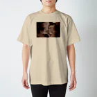 DecoLacertaのsepia jellyfish Regular Fit T-Shirt