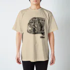 竜生九子博物館ミュージアムショップのオニキンメ点描画 Regular Fit T-Shirt