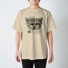 NASU_anikinshopのスナネコ シャリフフェイス 背景無し Regular Fit T-Shirt