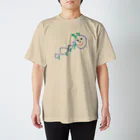 にゃーちゃんのらくがきあおむし スタンダードTシャツ