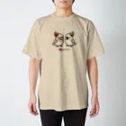 Cody the Lovebirdの仲良しクルマサカオウム&キバタン Chubby Bird Regular Fit T-Shirt