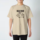 イノシシライフ INOsisiLIFEの「WILD BOAR」(黒線) スタンダードTシャツ