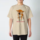 Atelier-Queueの笑う柴犬 スタンダードTシャツ