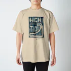 masahiro_minami_artのHIGH TIDE（ブルー） Regular Fit T-Shirt