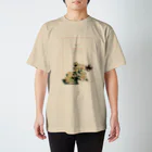 ZEN art marketのAJISAI ni TSUBAME｜スタンダードTシャツ Regular Fit T-Shirt