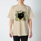 kikkutontonのオリーブ畑の黒猫ちゃん Regular Fit T-Shirt