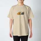 a-noneのみけねちこ Regular Fit T-Shirt