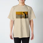 コウテイペンギン至上主義の夕日とコウテイペンギン Regular Fit T-Shirt