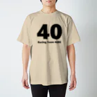 40RCの40RC公式Tシャツ（黒文字） 티셔츠