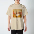 chapinnuのイチョウと紅茶シリーズ② Regular Fit T-Shirt