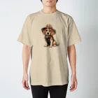 sakusakudの旅する犬 Regular Fit T-Shirt