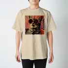 Feelin Shades Studioのサンライズ・スペクタクル・キャット スタンダードTシャツ