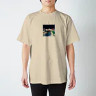 7センチの鴨  川 (夜) Regular Fit T-Shirt