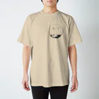 吉津禰堂の振り向ききつね（円） スタンダードTシャツ