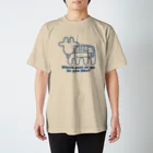 牛のTシャツ屋の私のどこが好き？（青） スタンダードTシャツ