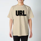 URLのURL黒-01 スタンダードTシャツ