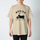 tetsyameowのWEBikeマブダチモデルフロントプリント（黒） Regular Fit T-Shirt