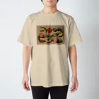 unpisのA SNAKE AND FRUITS スタンダードTシャツ