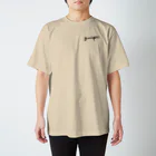 結希の【quipicロゴ】猫のバックプリントT-shirt Regular Fit T-Shirt