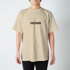 にじマンのFATHER(黒文字) Regular Fit T-Shirt