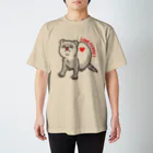 ナルーズ！のLOVE FERRET (黒線)セーブルB スタンダードTシャツ