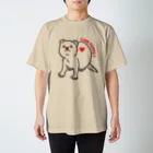 ナルーズ！のLOVE FERRET (黒線) スタンダードTシャツ