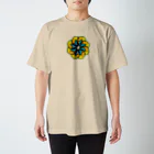 ミルエルのベタの花グリーンマスタード スタンダードTシャツ