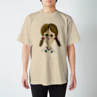 hi_coffreeのめがね女子１ スタンダードTシャツ