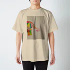 nono-suzuriのカラフルなゾウさんグッズ スタンダードTシャツ