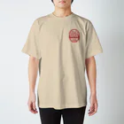 丸窓ぽんてSUZURI支店の丸窓ぽんて楕円ロゴ Regular Fit T-Shirt