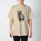 ちばっちょ【ち畳工房&猫ねこパラダイス】のトラ猫シマちゃん スタンダードTシャツ