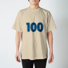 ふしめTシャツの100歳のふしめ (Blue) Regular Fit T-Shirt