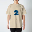 ふしめTシャツの2歳のふしめ (Blue) スタンダードTシャツ