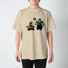 アメリカンベース のお侍とヤンキー　江戸絵巻　侍　歴史　ヤンキー スタンダードTシャツ