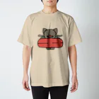 油 虫太郎の浮き輪とナマズねこ スタンダードTシャツ