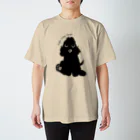 ごまいちのパピコッカー（ブラック） スタンダードTシャツ