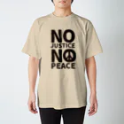 FickleのNO JUSTICE NO PEACE スタンダードTシャツ