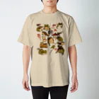 花日和 畳の蛙とおたま Regular Fit T-Shirt