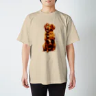 Tatakaraのレトリバーさん　ゴールデン・レトリーバー Regular Fit T-Shirt