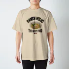 メシテロタイプ（飯テロTシャツブランド）の塩ラーメン（ビンテージ風） スタンダードTシャツ