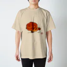 花日和 畳のびっちょん金魚 Regular Fit T-Shirt