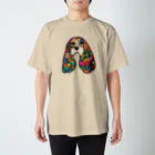 Familyのキャバリア Family＊cavalier_T (psychedelic_A) Regular Fit T-Shirt