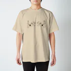 Leetamaのhitofudegaki-DOG×２ Regular Fit T-Shirt