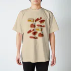 小粒パンダのおみせの小粒パンダパンいっぱい スタンダードTシャツ