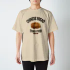 メシテロタイプ（飯テロTシャツブランド）の揚げ花巻（油炸花巻）（ビンテージ風） Regular Fit T-Shirt