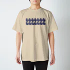 アントの振り返りhedgehog青 Regular Fit T-Shirt