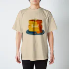 ちくわぶのほかほかパンケーキ 文字あり スタンダードTシャツ