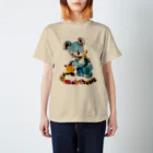 nicherϋのUSAレトロアニマル✻くまBL Regular Fit T-Shirt