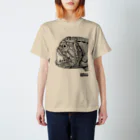 竜生九子博物館ミュージアムショップのオニキンメ点描画 Regular Fit T-Shirt