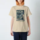 masahiro_minami_artのHIGH TIDE（ブルー） Regular Fit T-Shirt